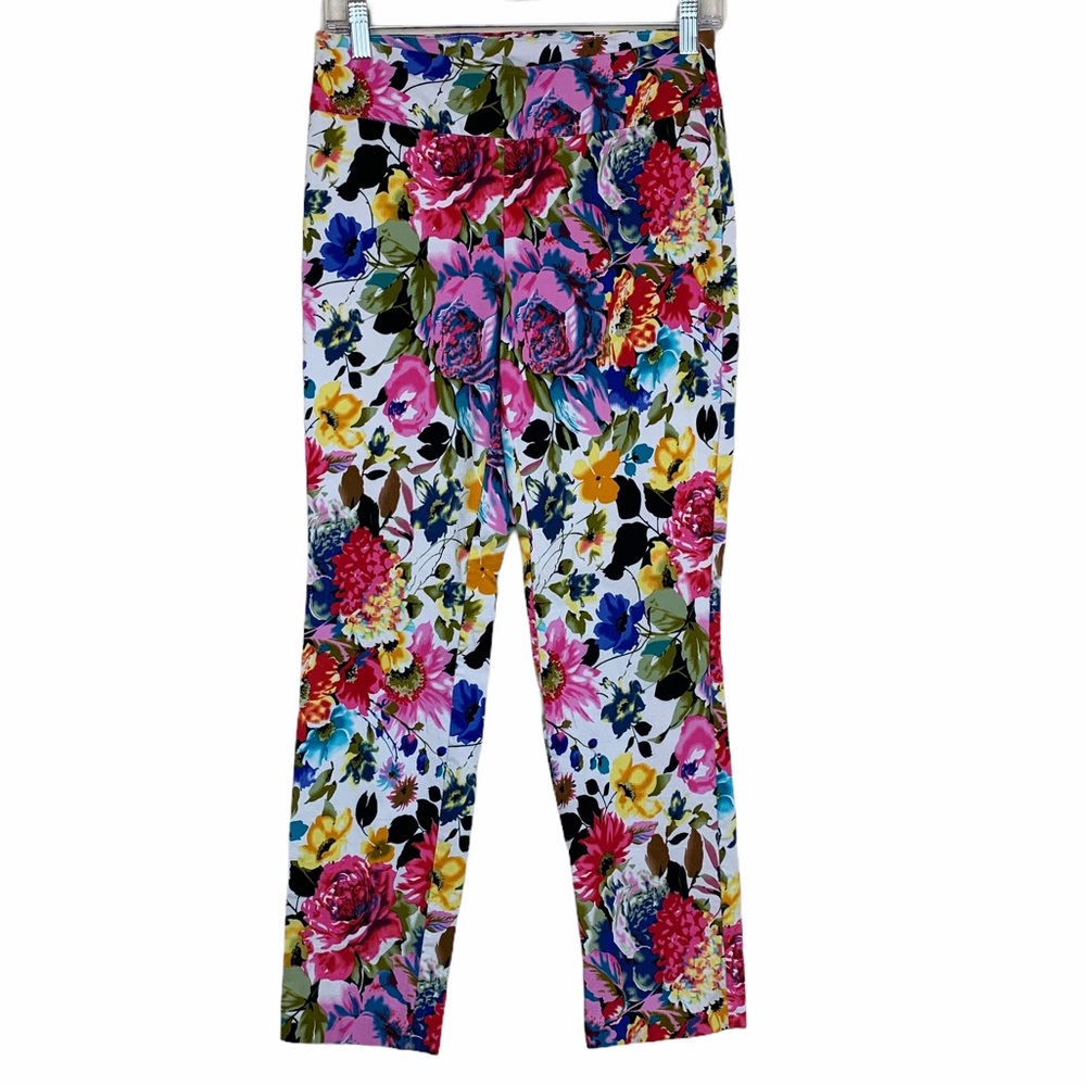 Up! High Waist Slim Ankle Floral Control Top Pants